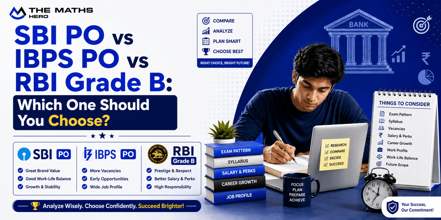 SBI PO vs IBPS PO vs RBI Grade B: Which One Should You Choose?