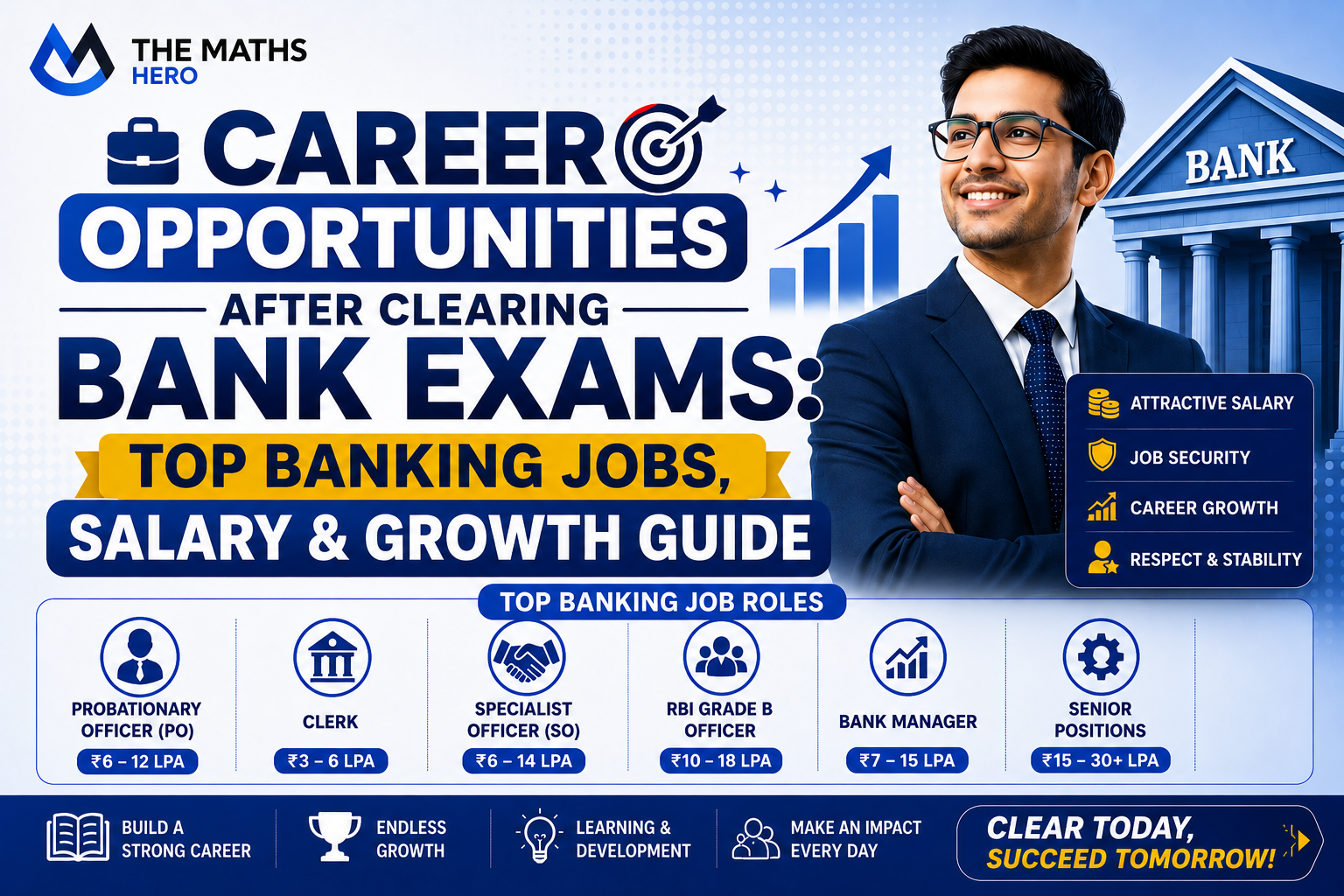 Career Opportunities After Clearing Bank Exams: Top Banking Jobs, Salary & Growth Guide